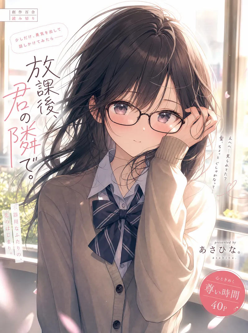 髪が乱れても眼鏡だけはかけたままの眼鏡っ娘